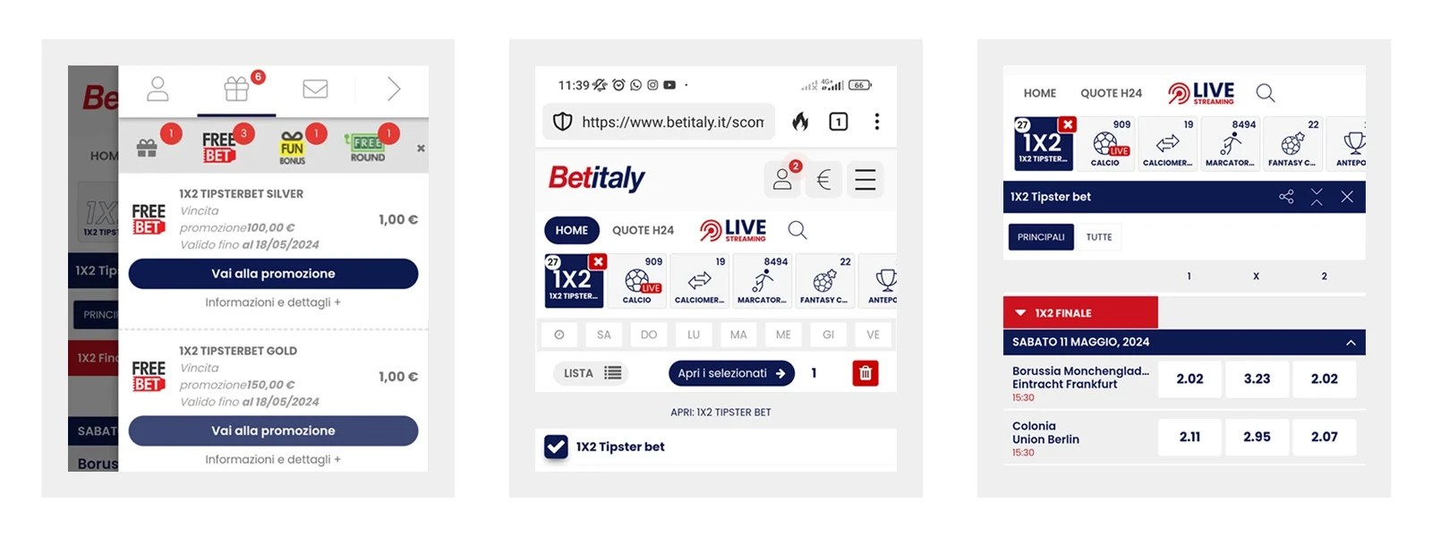 1X2TipsterBet steps